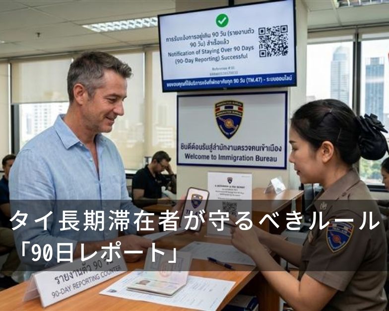 タイ長期滞在者が守るべきルール「90日レポート」