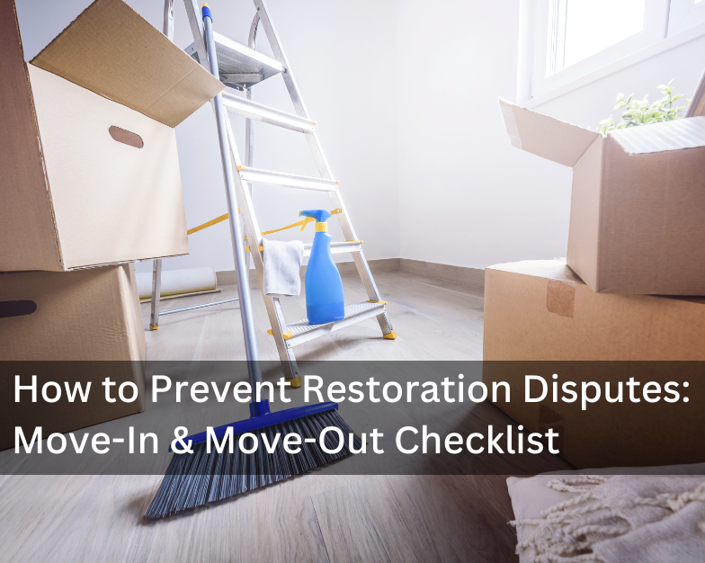 How to Prevent Restoration Disputes: Move-In & Move-Out Checklist